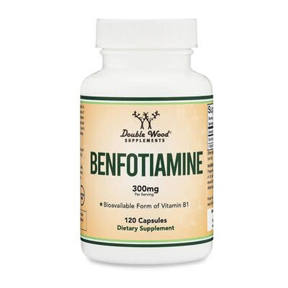 Double Wood Supplements, бенфотиамин, 120 капсул (150 мг в 1 капсуле)
