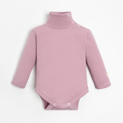 Боди для девочек (водолазка) Крошка Я "BASIC LINE", р. 62-68, розовый. 9235853