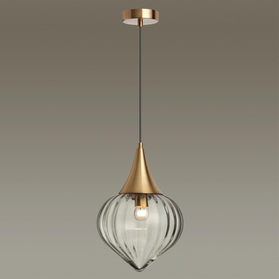 4950/1 PENDANT ODL22 401 бронзовый/прозрачный/стекло Подвес E14 1*40W KESTA
