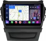 Магнитола для Hyundai Santa Fe 3 2012-2018 (климат на ШГУ) - FarCar S500-TS10 монитор 9.5" QLED на Android 14, Быстрая, CarPlay, 4G SIM-слот