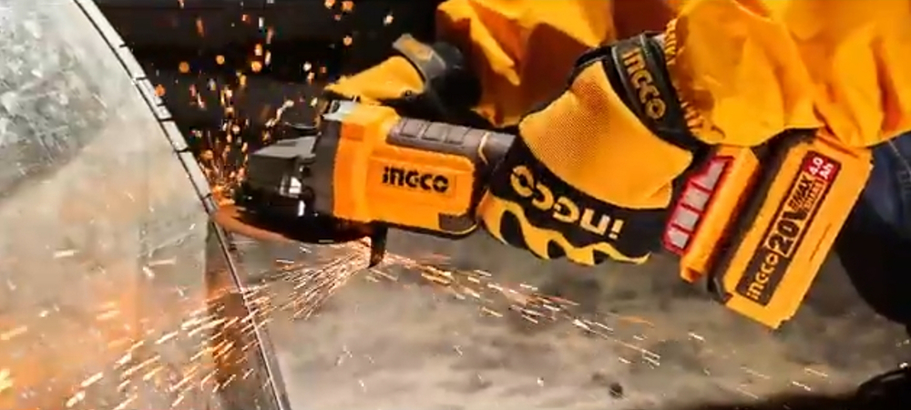 Аккумуляторная угловая шлифовальная машина (УШМ) INGCO CAGLI211156 INDUSTRIAL 20 В 115 мм