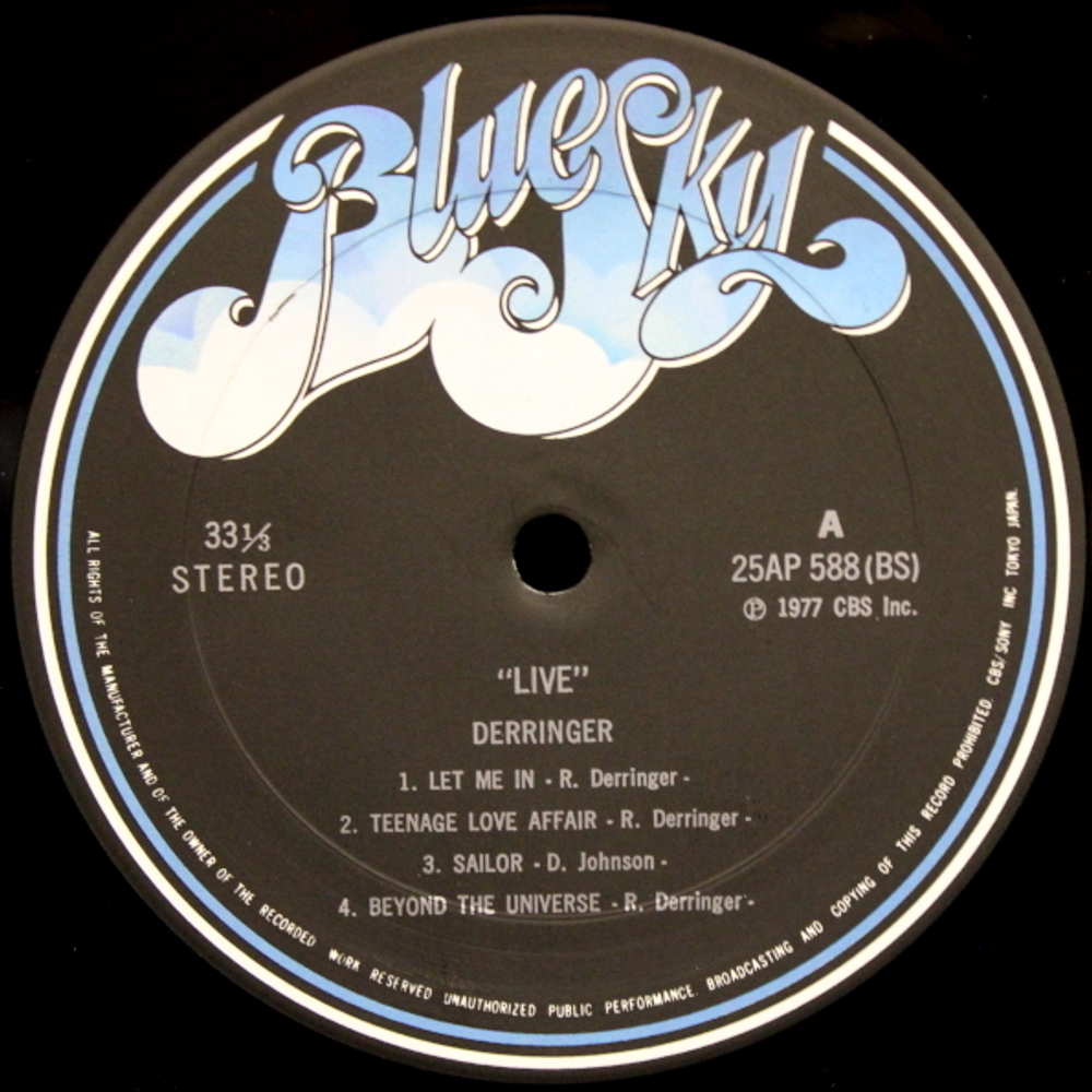Derringer / Live (LP)