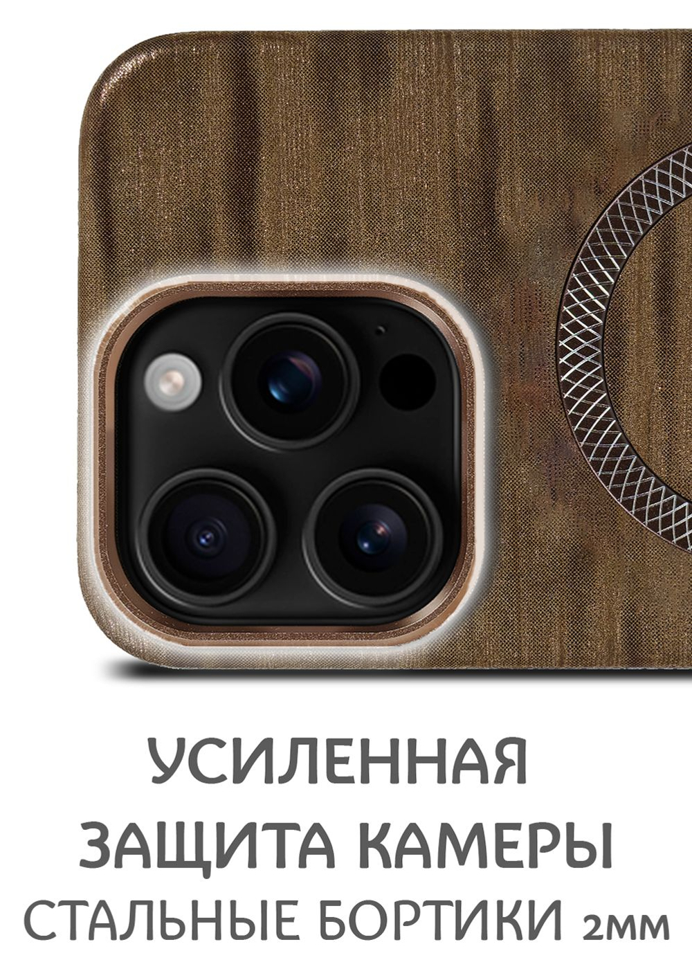 Дизайнерский чехол для IPHONE 16 PRO с поддержкой беспроводной зарядки