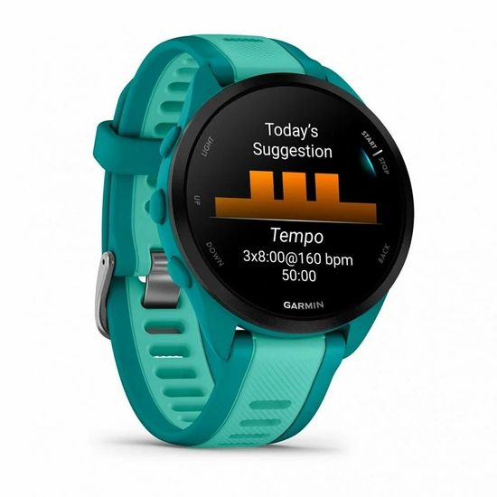 Умные часы Garmin Forerunner 165 Music Aqua (010-02863-32)