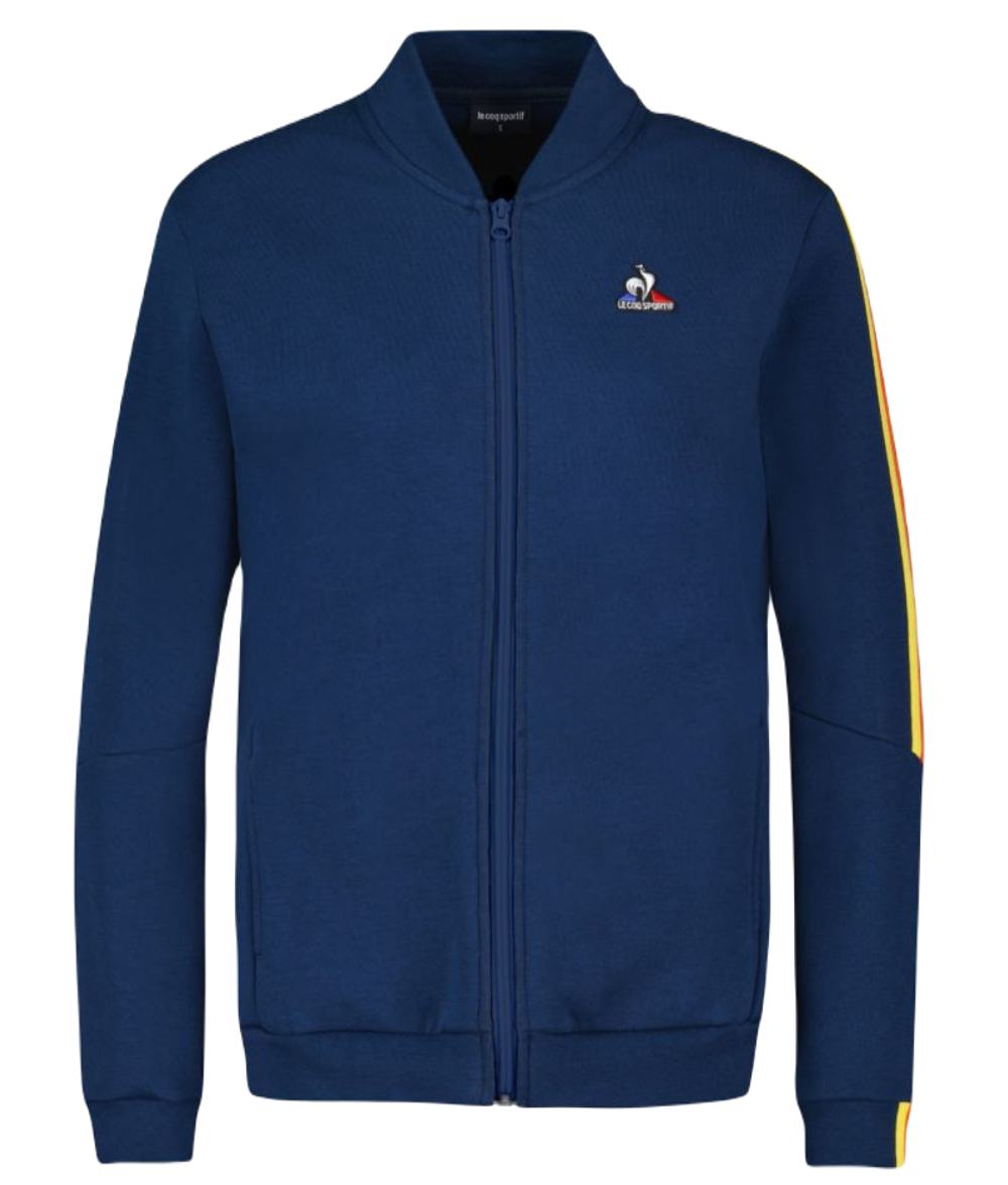 Женская теннисная толстовка Le Coq SAISON Full Zip Sweat N°1 SS23 - victory blue