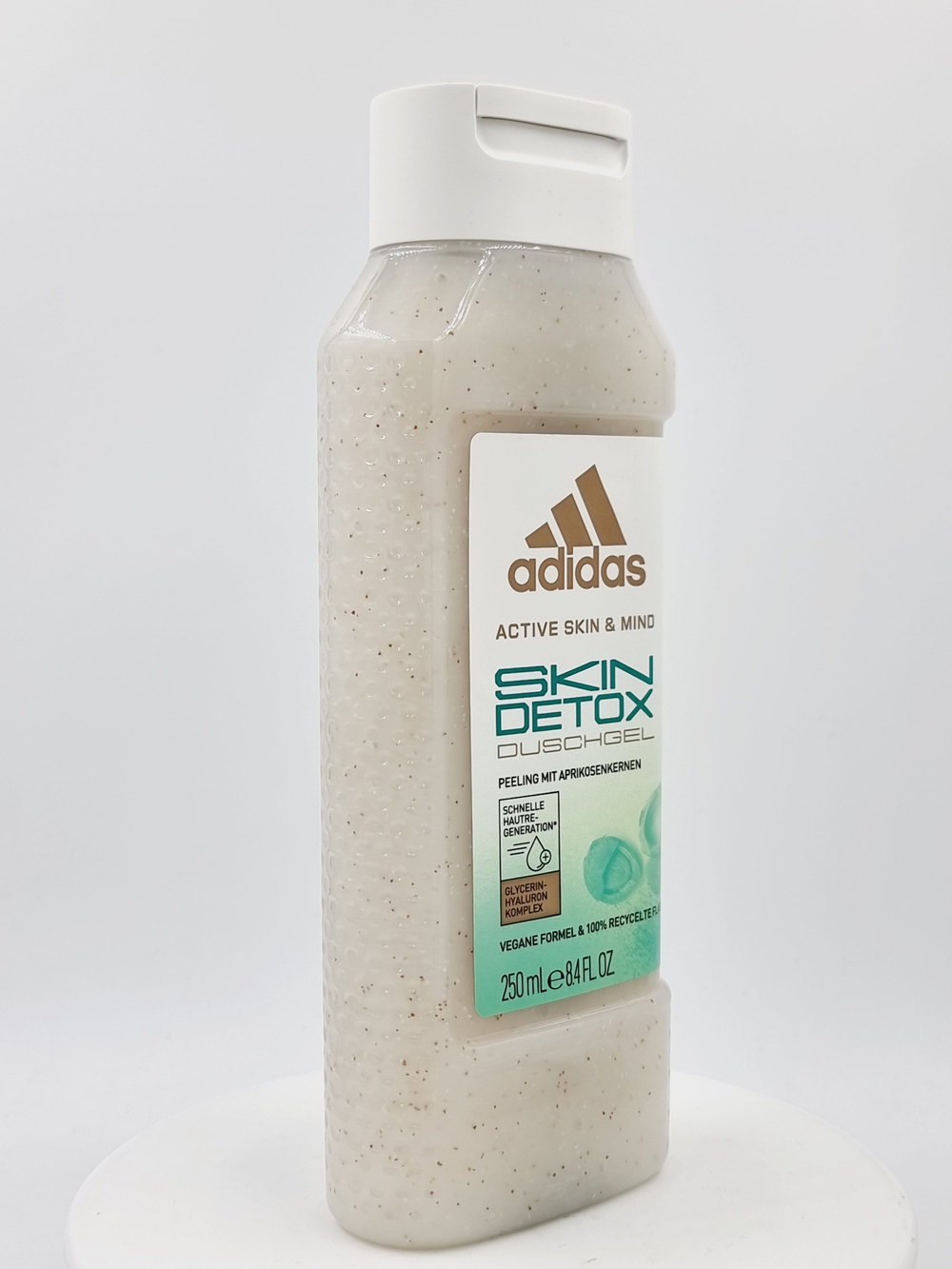 Гель-скраб для душа Adidas Detox с абрикосовой косточкой и глицеро-гиалуроновым комплексом, женский, 250 мл (Испания)