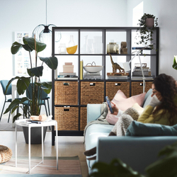 IKEA KALLAX (ИКЕА КАЛЛАКС) — Подрамник, черный, 146x39x18 см, фото 5