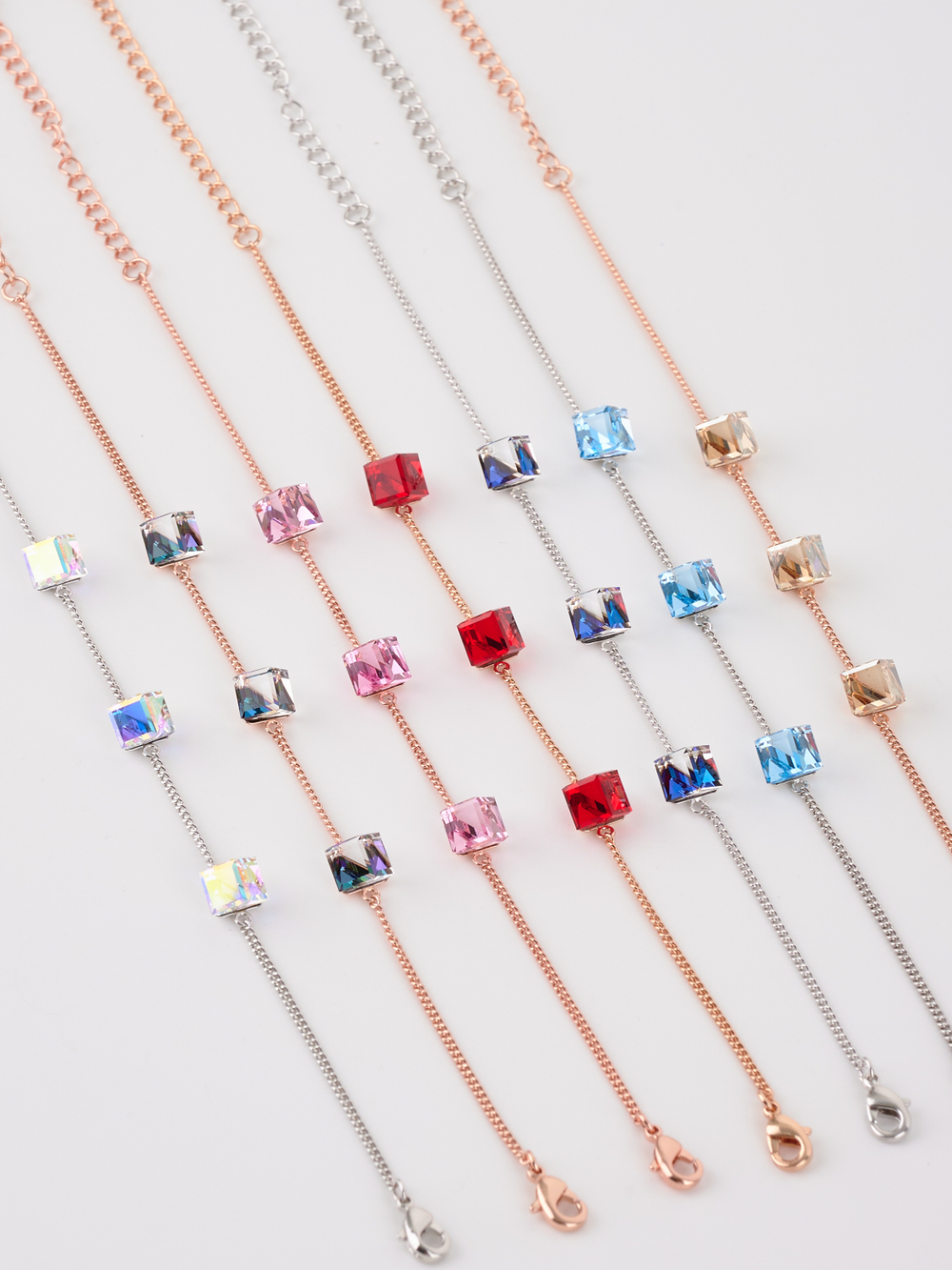 Браслет Миражи с кристаллами-хамелеонами Swarovski