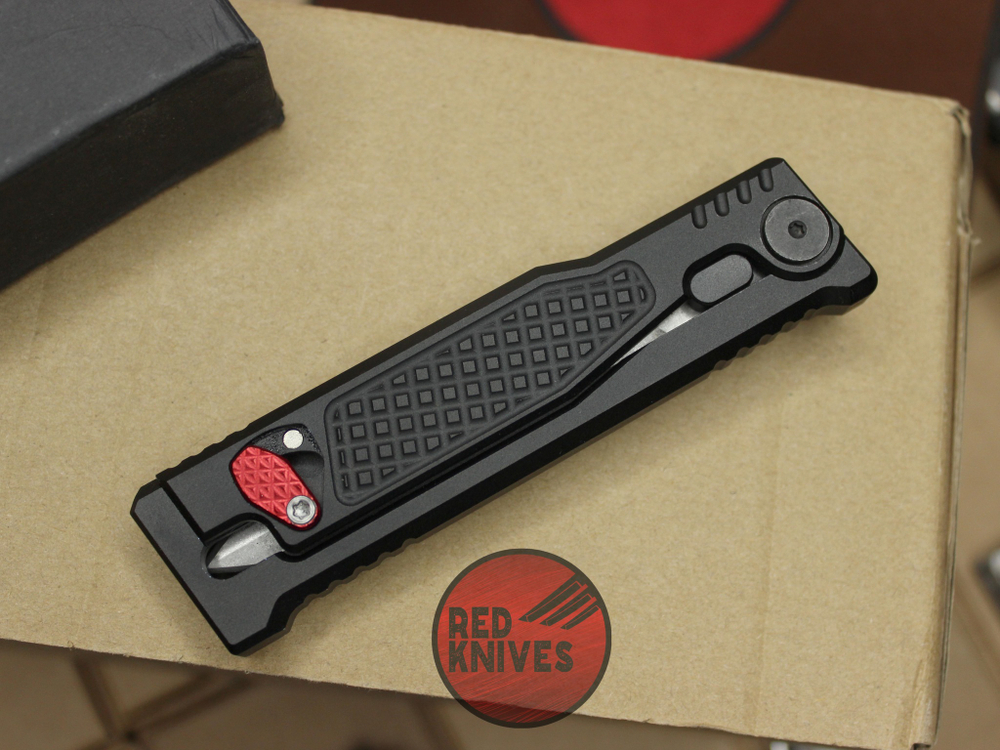 Нож Reate Exo-M Black D/E - черная рукоять, светлый клинок