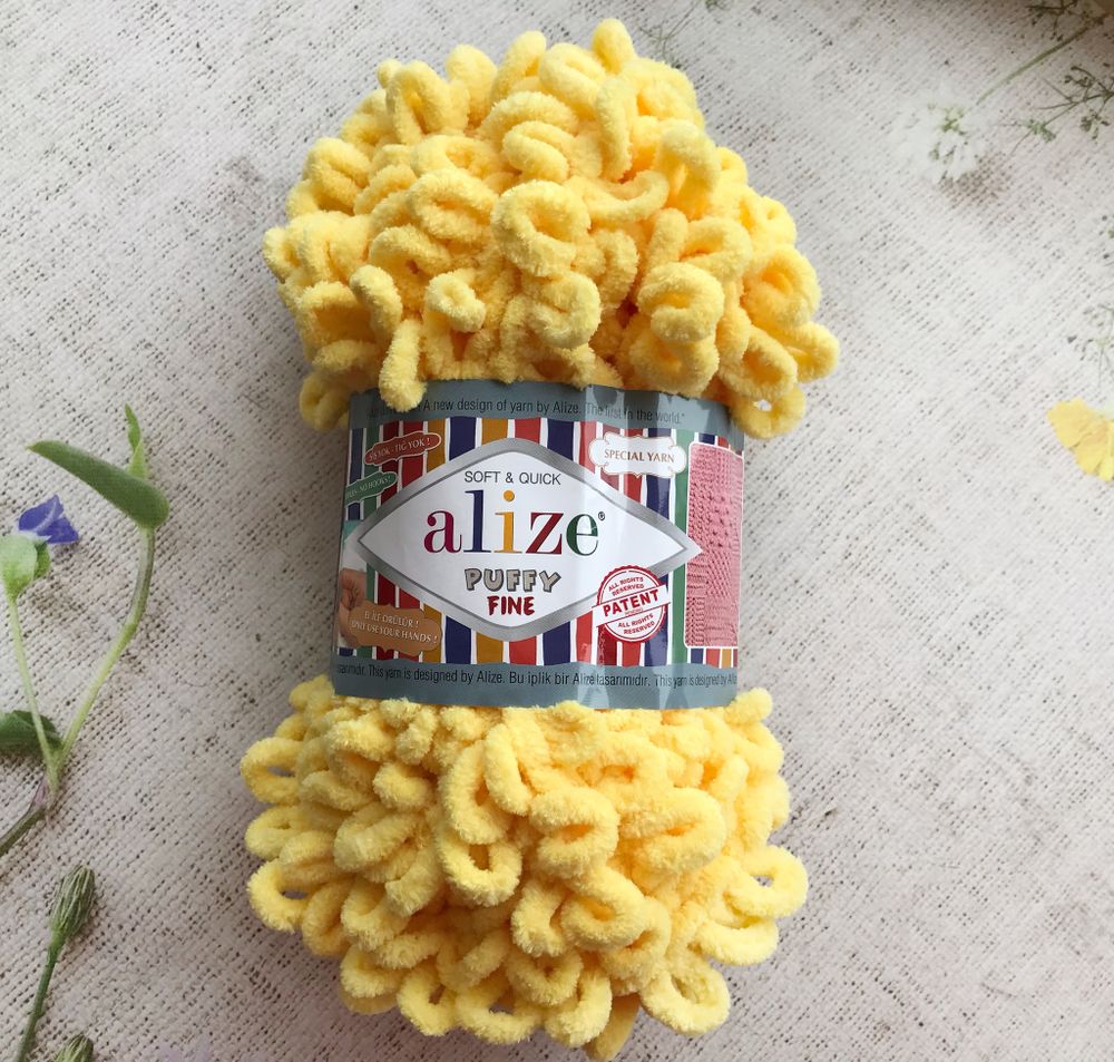 ALIZE "Puffy Fine", 113 желтый