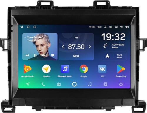 Магнитола для Toyota Alphard H20, Vellfire 2008-2014 (менее 10 динамиков) - Teyes CC2 PLUS монитор 9" QLED, Android 10, Быстрая, SIM-слот