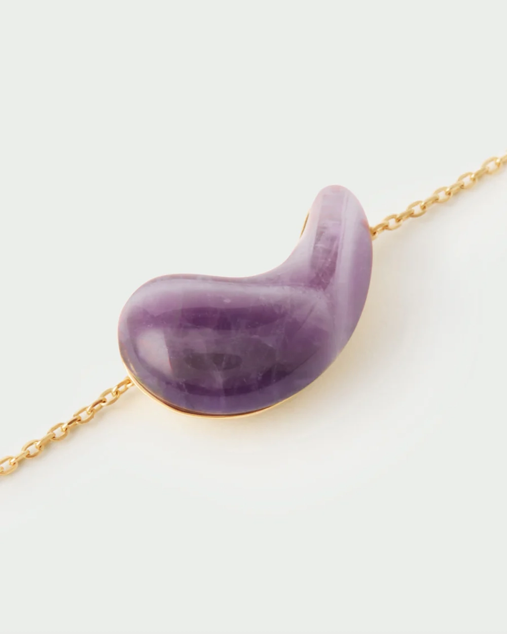 Колье Amethyst Aura серебро 925 пробы покрытое золотом