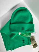 Новая шерстяная шапка с шарфом Benetton, 140-158
