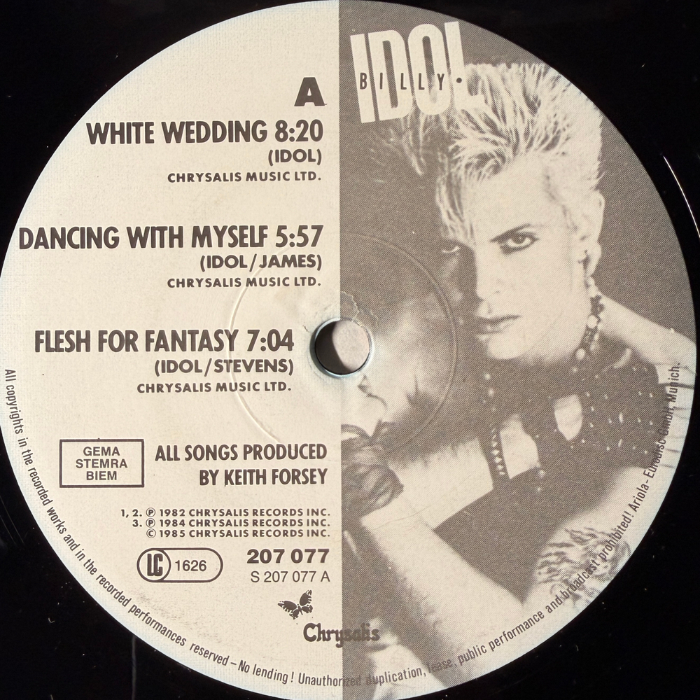 Billy Idol - Vital Idol (Европа 1985г.)