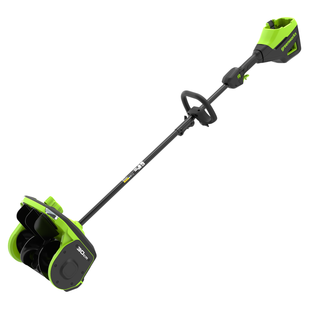 Аккумуляторная снегоуборочная лопата Greenworks GD60SS2 Арт. 2603207UH, 60V, 30 см, с регулируемым направлением выброса, бесщеточный, c 1хАКБ 8Ач и ЗУ