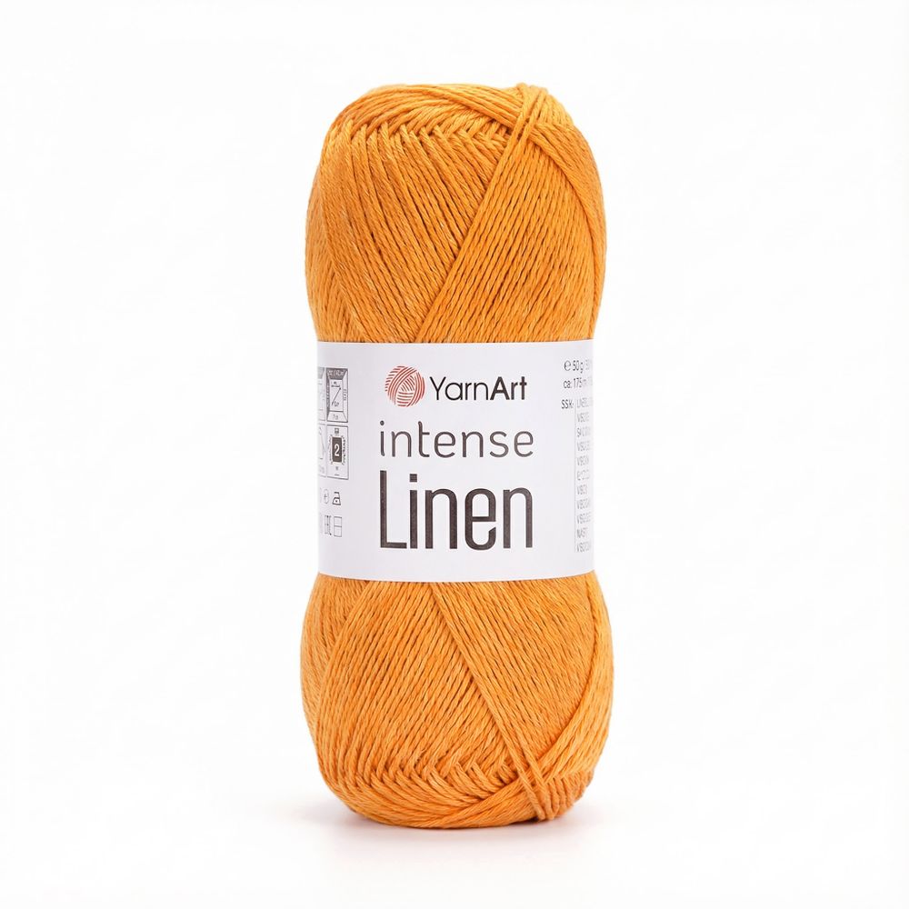 Пряжа YarnArt Intense Linen, Желто-оранжевый