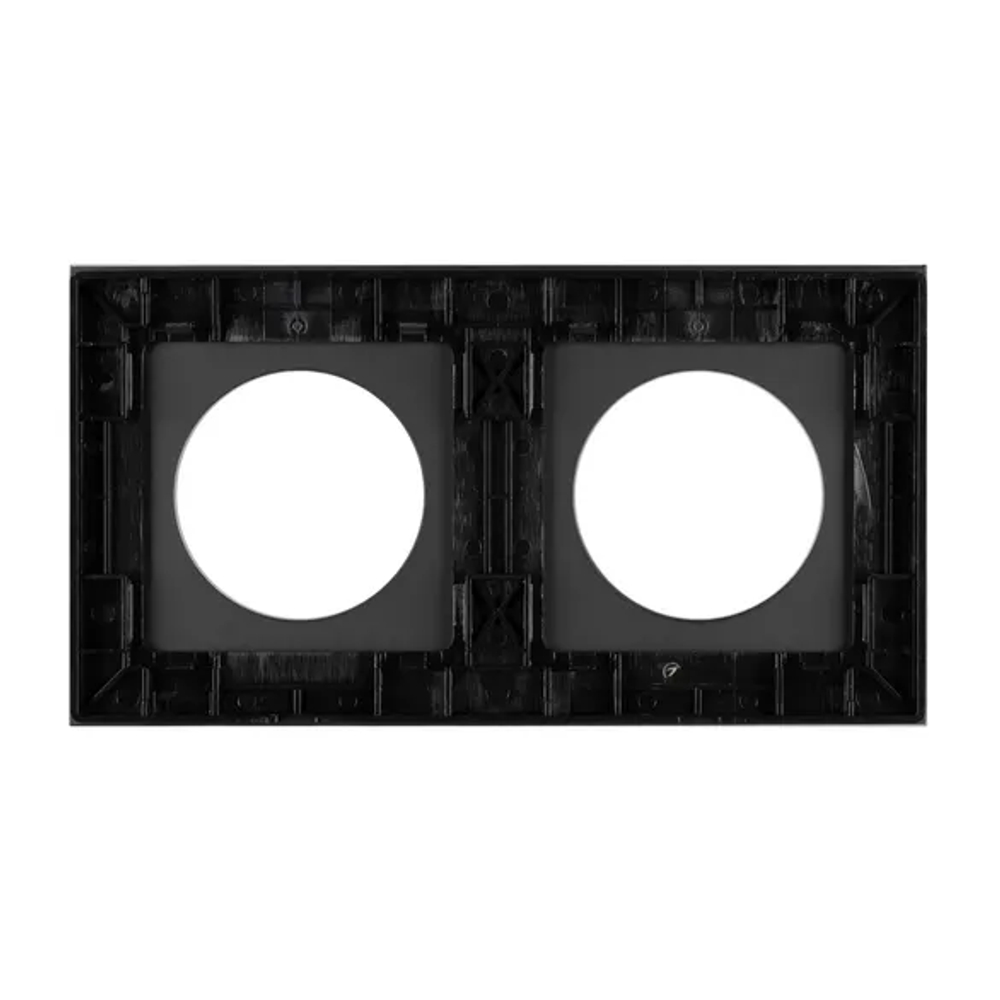 Рамка стеклянная FRM-GLARE-GC-2-BK (Arlight, -) 043836