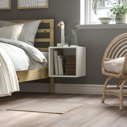 IKEA TIPHEDE  (ИКЕА ТИПХЕДЕ)  -  Ковёр безворсовый - натуральный/чёрный 50x80 см