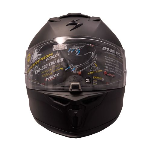 Купить Мотошлем Интеграл Scorpion EXO EXO-520 Evo Air Solid / Матовый / Черный