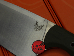 Нож Benchmade Station Knife - зеленая рукоять, клинок сатин