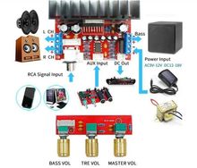 Трехканальный усилитель НЧ на микросхеме TDA7377