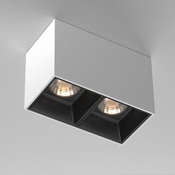 Накладной светодиодный светильник 24W 3000К C065CL-02-L12W3K-W белый/чёрный Alfa LED Maytoni