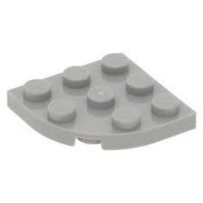 Lego Плитка в виде закругленного угла (серый) 4645412