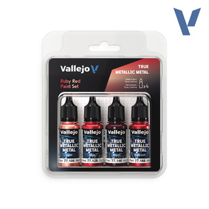 Vallejo True Metallic Metal - набор Ruby Red