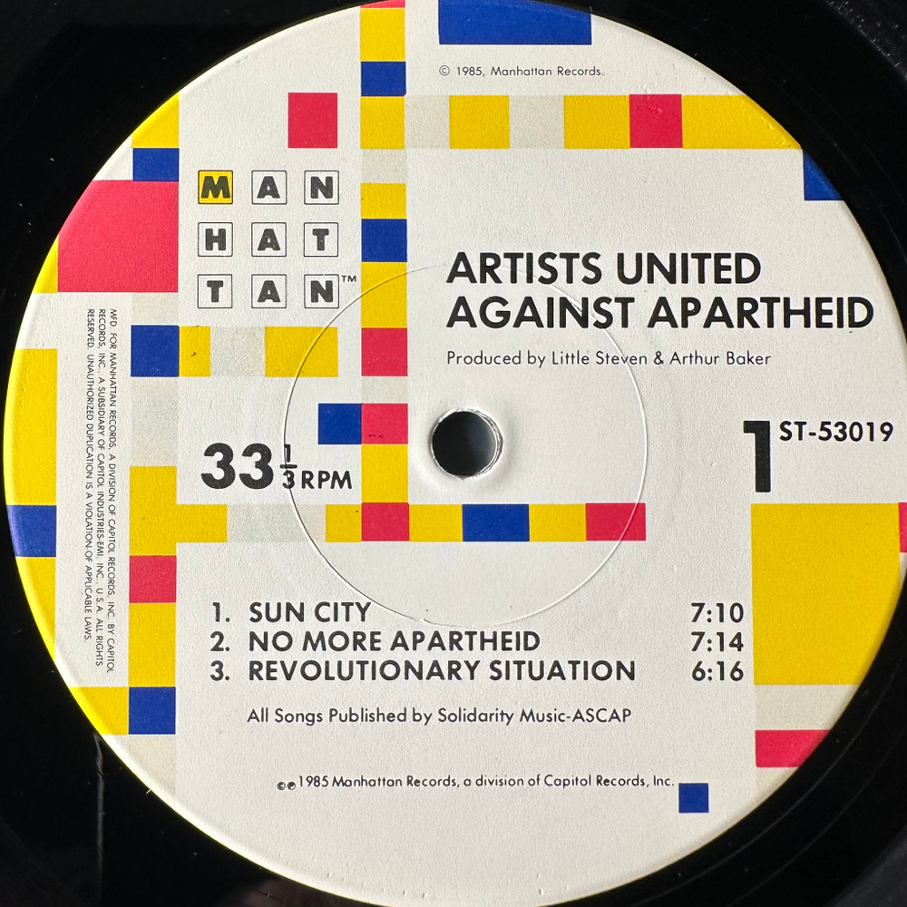 Artists United Against Apartheid ‎– Sun City (США 1985г.)