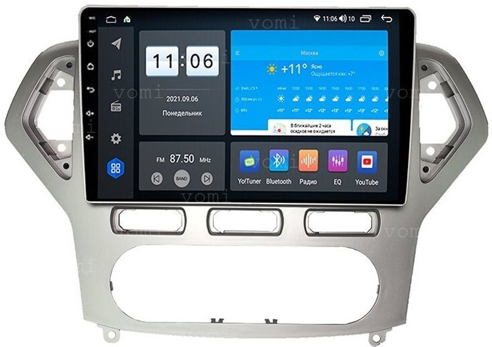 Магнитола для Ford Mondeo 4 2007-2010 (кондиционер) - AK517R10-MTK-LTE Android 10, SIM-слот