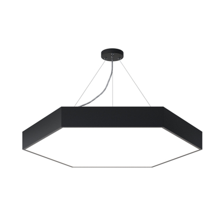 Светильник LED ЭРА Geometria SPO-122-B-40K-066 Hexagon 66Вт 4000К 5300Лм IP40 800*800*80 черный подвесной