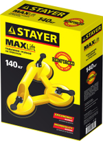 STAYER MAXLift, 140 кг, тройной пластмассовый стеклодомкрат (33718-3)