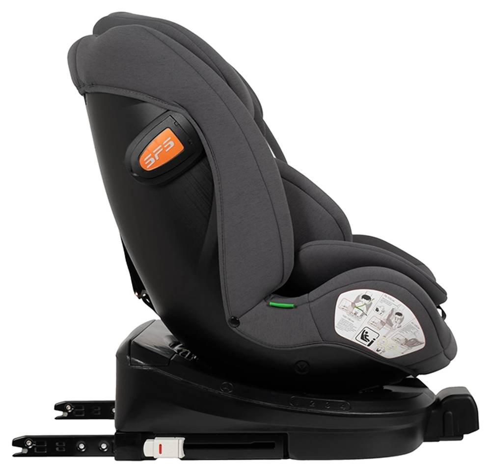 Автокресло детское Farfello Costa YB-108A Isofix I-Size группа 0/1/2/3 (0-36 ) графитовый