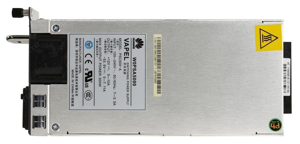 Блок питания Huawei 500Wt S27xx / S37xx / S57xx / S67xx Power Supply PAC-500WA-BE