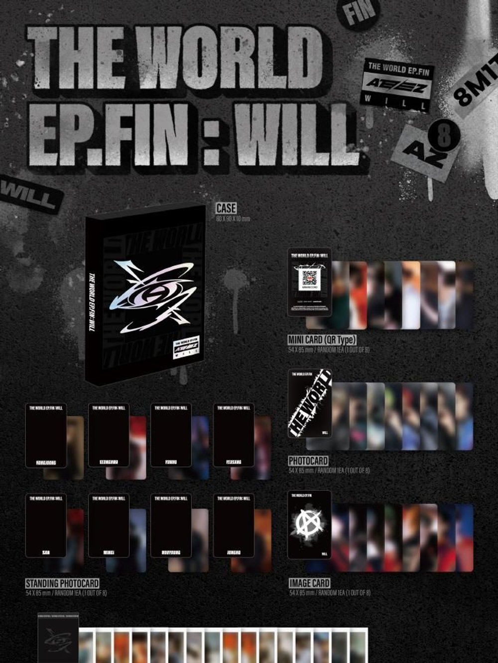 Альбом ATEEZ - THE WORLD EP.FIN : WILL 2nd Album PLATFORM RANDOM Version