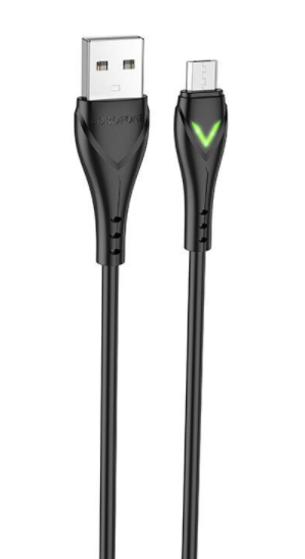 Кабель Borofone BX65 USB-microUSB 2.4A 1м TPE Black