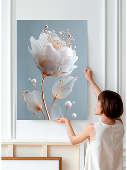 Картина "Нежный цветок", галерейная 50х70см 1шт., на деревянном подрамнике