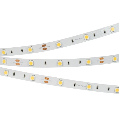 Лента RT-B30-10mm 12V Warm2400 (7.2 W/m, IP20, 5060, 5m) (Arlight, Открытый)