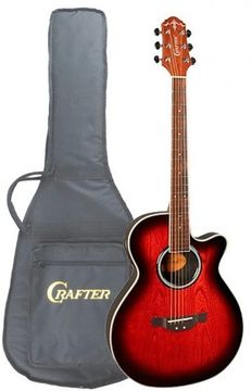 Гитара электроакустическая CRAFTER FX-550EQ RS  Чехол