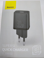 Сетевое зар. устр. Baseus Super Si Quick Charger 1C 30W EU CCSUP-J01 черное