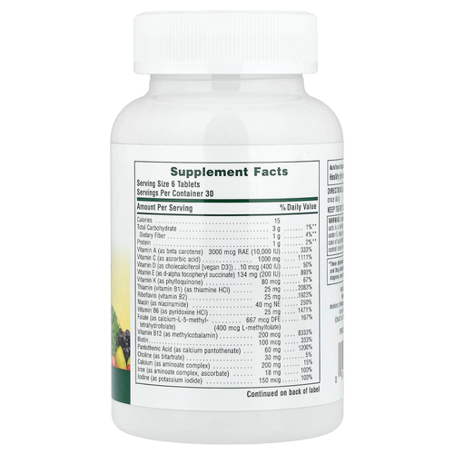 NaturesPlus, Source of Life, Ultra Mini-Tablets, Whole Life Energy Enhancer, 180 таблеток