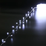 Гирлянда для дома НИТЬ «Мишура» 20 м 500 ламп LED, серебр.провод, «МЕРЦАНИЕ», IP-20, 220v, Белый