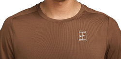 Мужская теннисная футболка Nike Court Advantage Dri-Fit Tennis - Коричневый