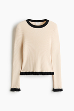 Облегающий топ в резинку с оборками - H&M