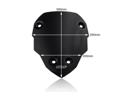 DU018NO WRS SPORT MATT BLACK WINDSCREEN (MTS V4)