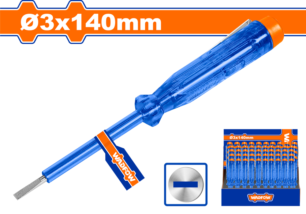 Отвертка индикаторная WADFOW WTP1501 3х140 мм