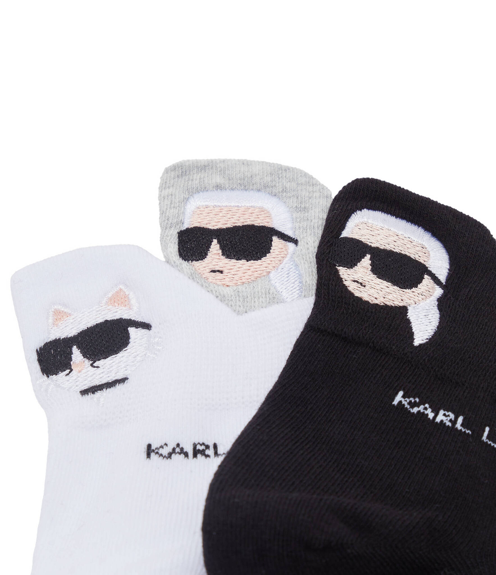 Носки 3 пары k/ikonik 2.0 Karl Lagerfeld - серый(231W6004)