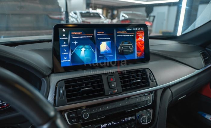 Магнитола для BMW 3-серия F30 2012-2016, 4-серия F36, F32 NBT - RDL-1213-L монитор 12.3" на Android 13, Быстрая, CarPlay, 4G SIM-слот
