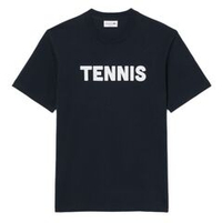 Теннисная футболка Lacoste Printed Cotton - black