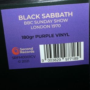 Black Sabbath / Paranoia - Live 1970 (Coloured Vinyl)(LP)